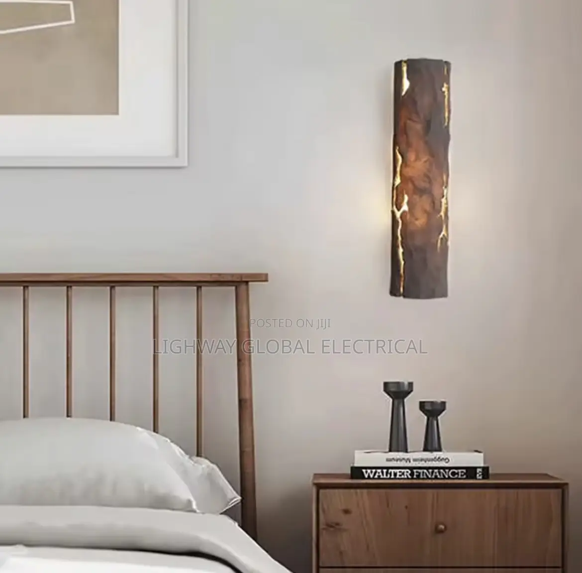 Retro Imitation Rock Resin Luxury Villa Wall Lamp