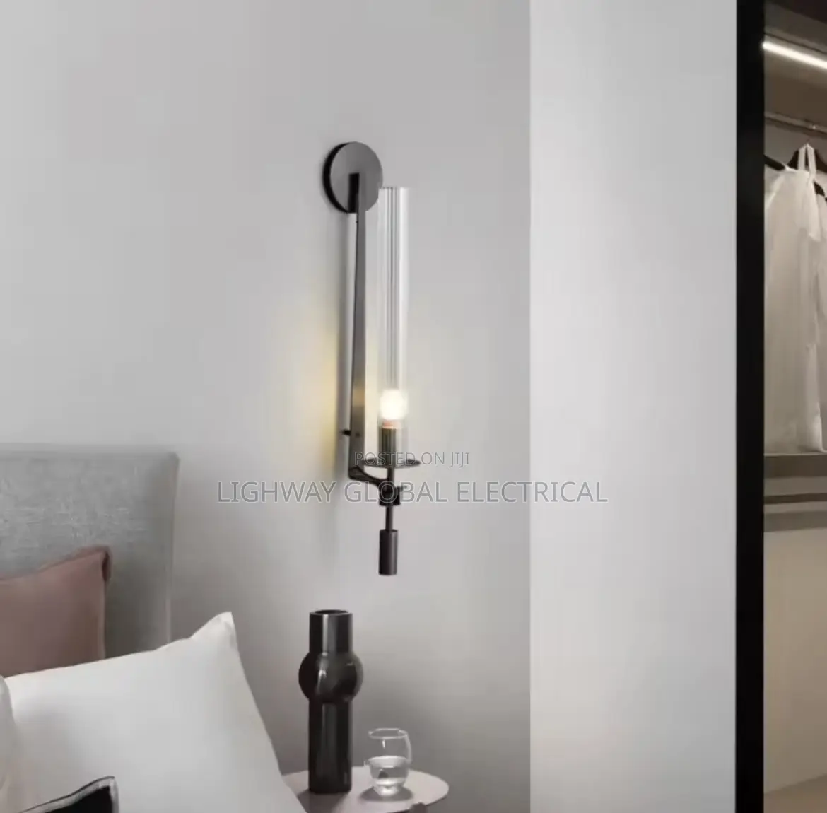 Nordic Creative Iron Glass Led Coppery Wall Light