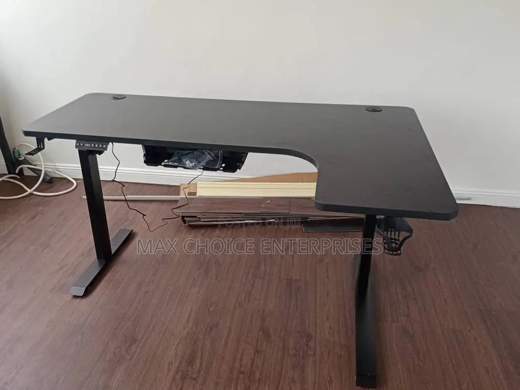 Electric Adjustable Height Standing Desk L Shape
