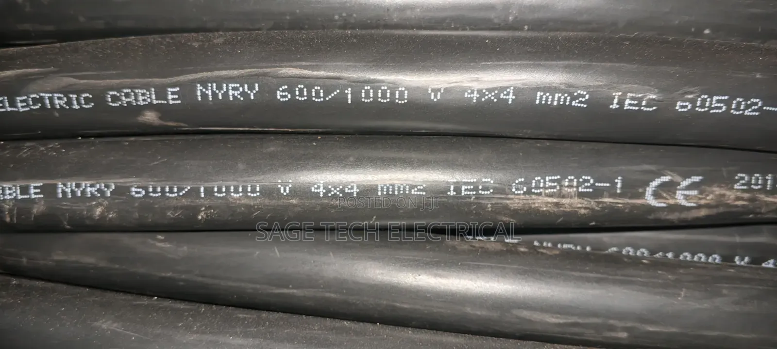 4mm 4core PVC/Swa/PVC Armoured Cable