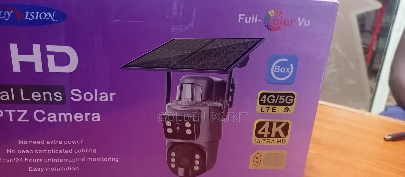 4g Ubox Solar Dual Lens PTZ Camera With 2 Ways Audio