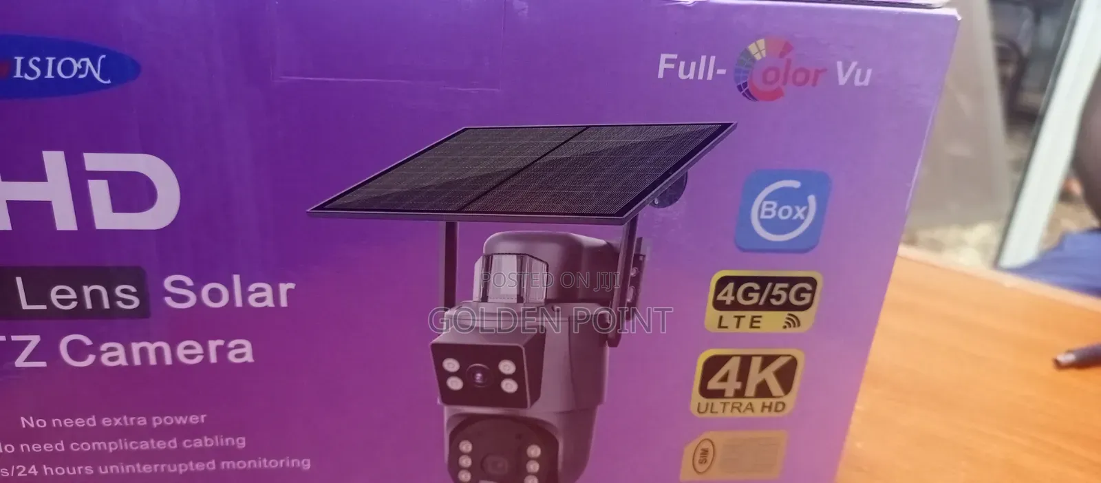 4g Ubox Solar Dual Lens PTZ Camera With 2 Ways Audio
