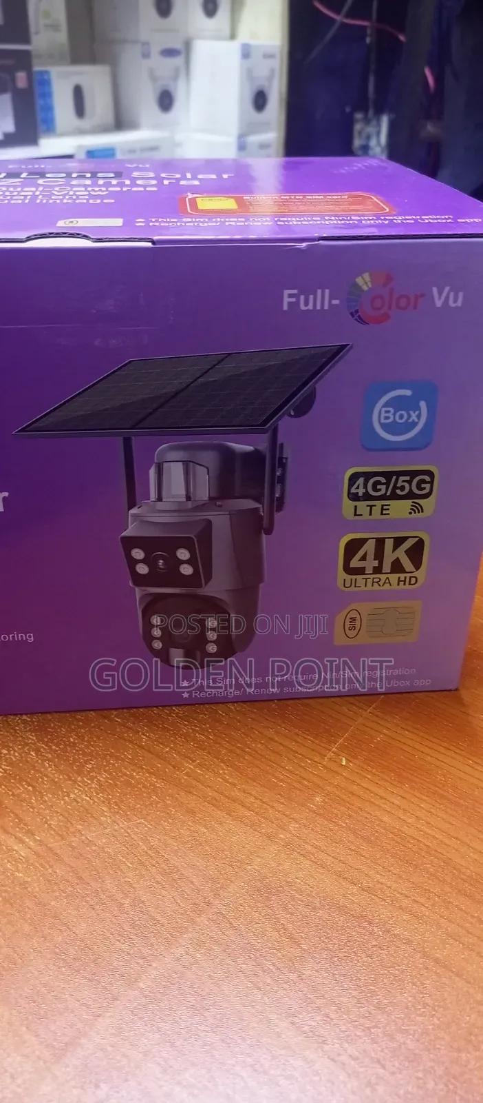 4g Ubox Solar Dual Lens PTZ Camera With 2 Ways Audio