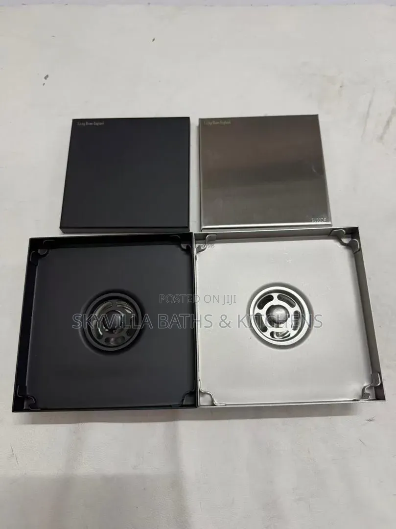 England 10cm Luxury Floor Drain Stainless Steel Matte Black