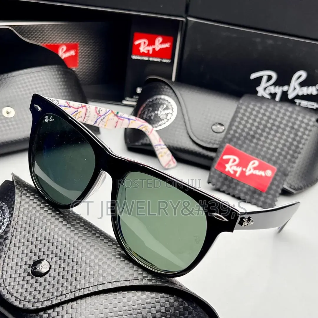 Authentic Signature Ray-ban Tech Wayfarer Sunglasses Unisex Drip/Box