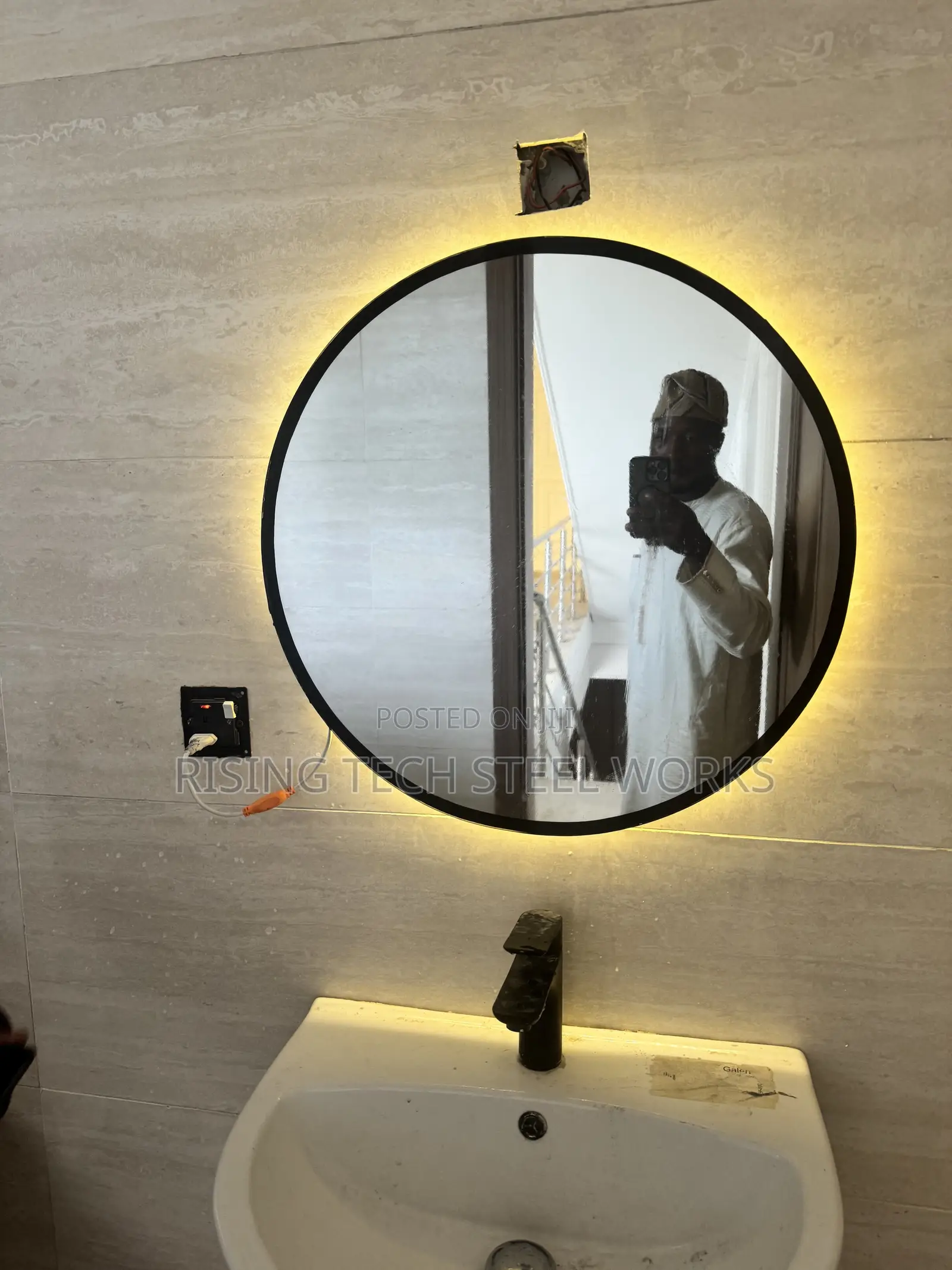Toilet Mirror Glass With Light