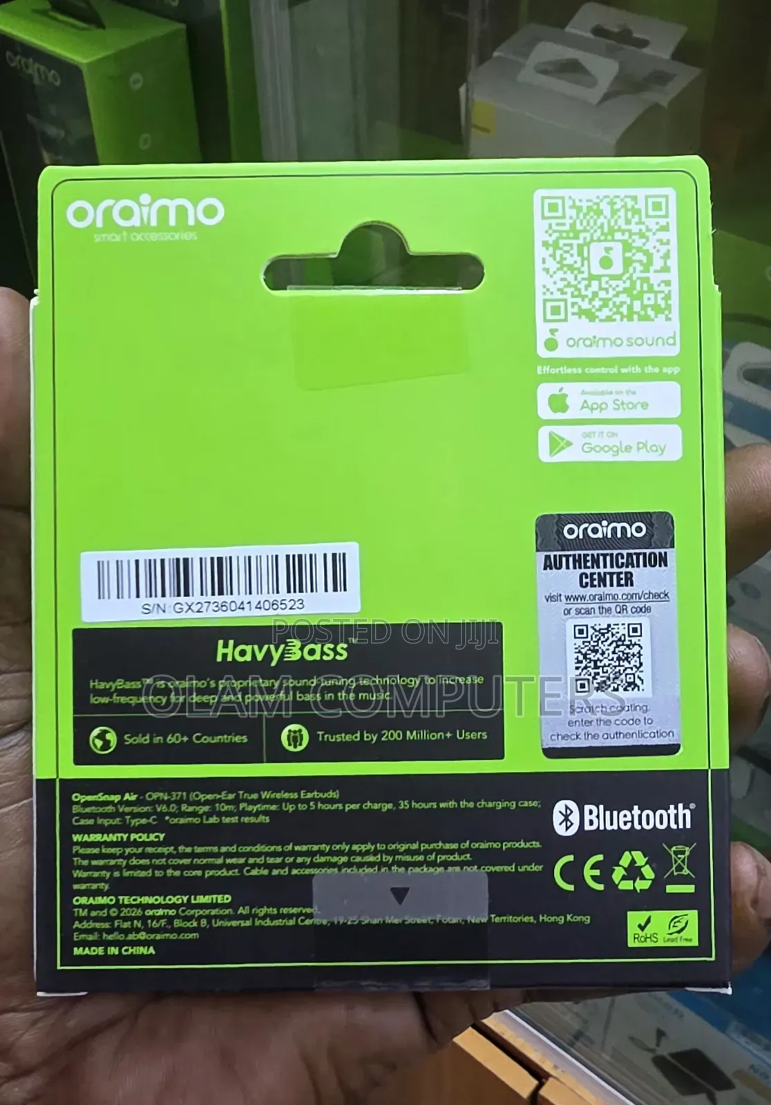 Oraimo Opensnap Air Opn-371