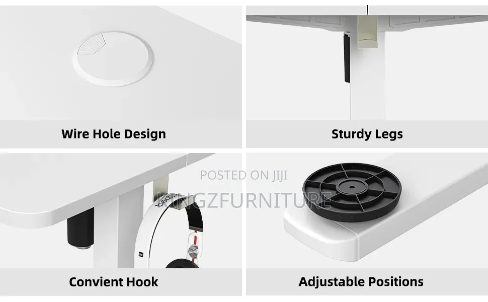 Home Office Electric Height-Adjustable Standing Desk,