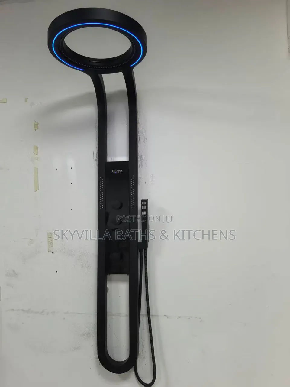 The Halo Effect: Next-Gen Matte Black Smart Shower System