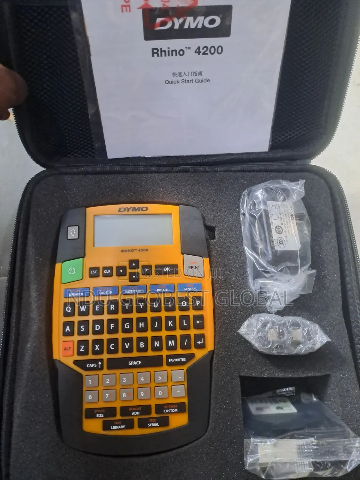 Dymo Rhino 4200 Industrial Label Maker Carry Case Kit