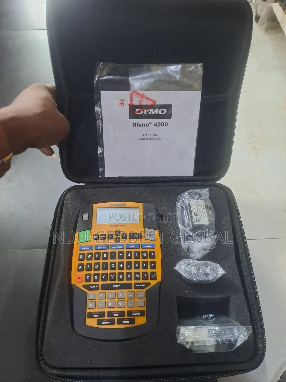 Dymo Rhino 4200 Industrial Label Maker Carry Case Kit