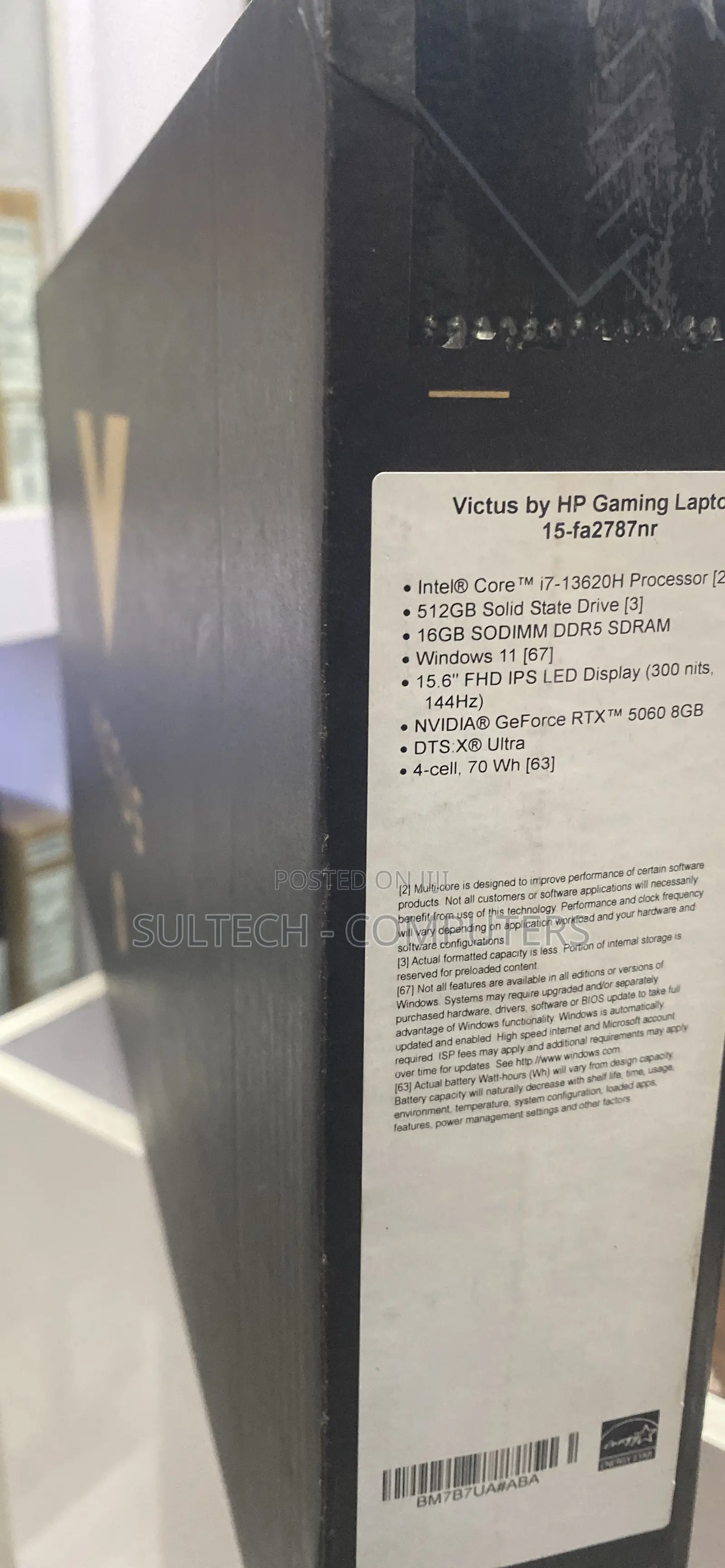 New Laptop HP Victus 15 16GB Intel Core i7 SSD 512GB
