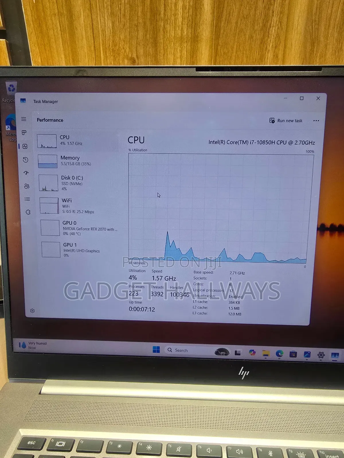Laptop HP ZBook Create G7 16GB Intel Core i7 SSD 512GB