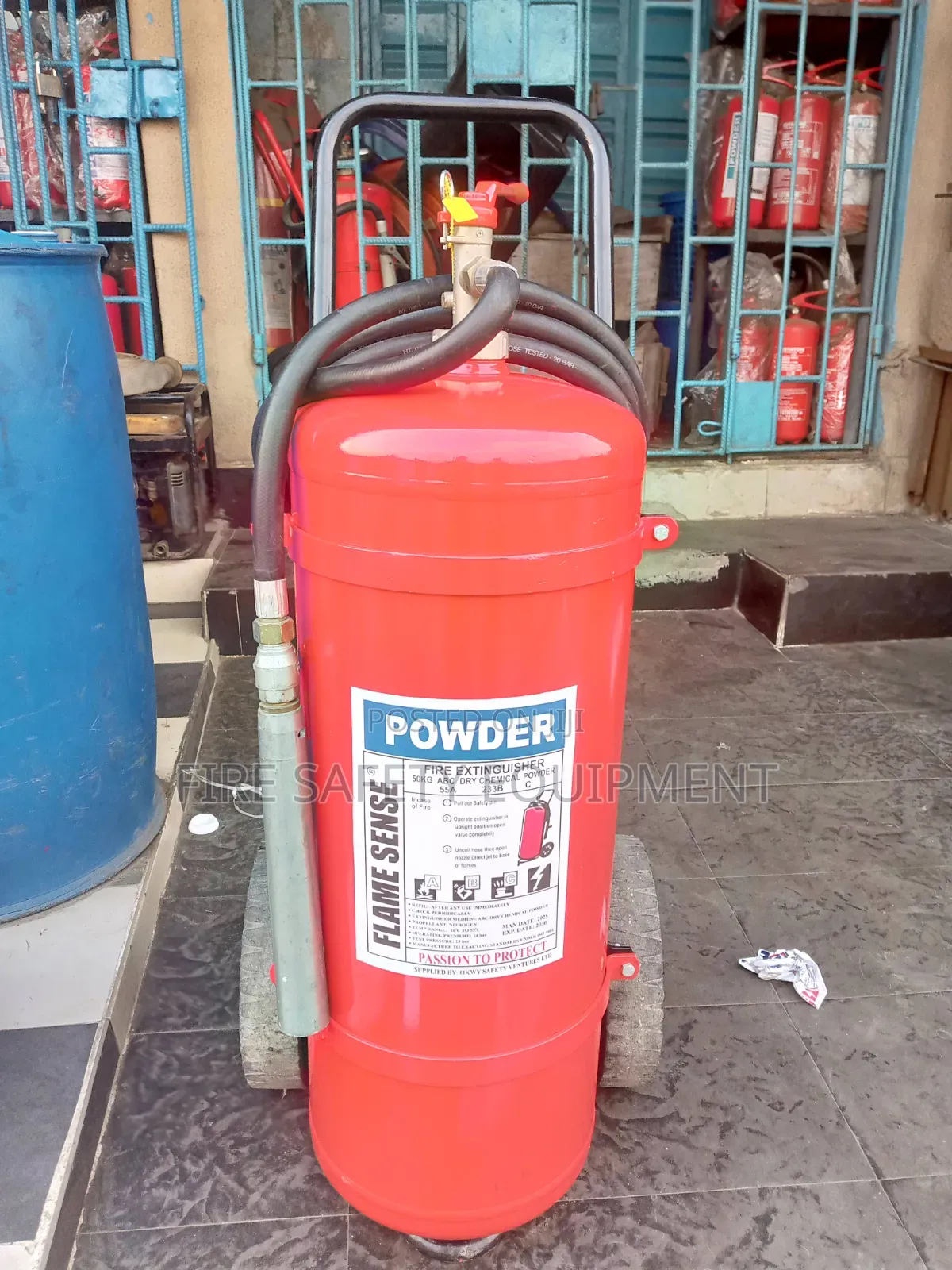 50kg Dry Chemical Fire Extinguisher Use For Firefighting