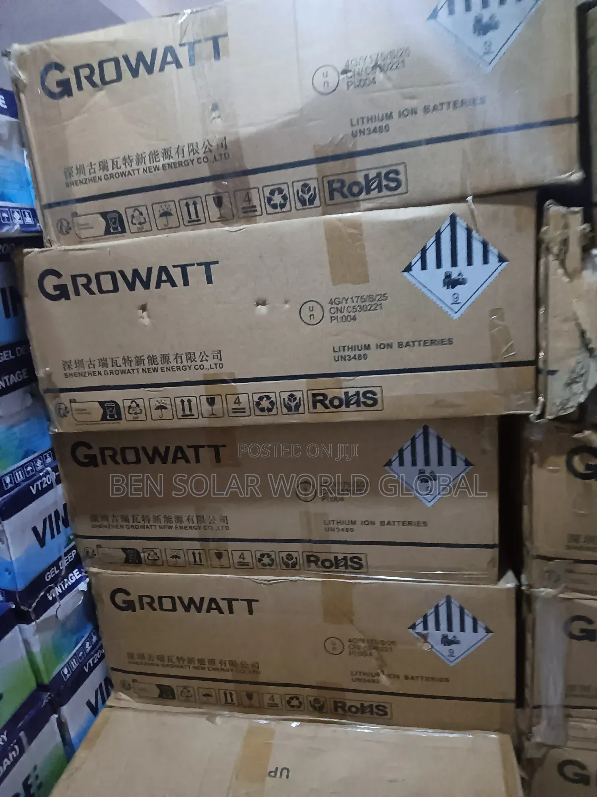16kwh Growatt Solar Lithium Battery 51.2v
