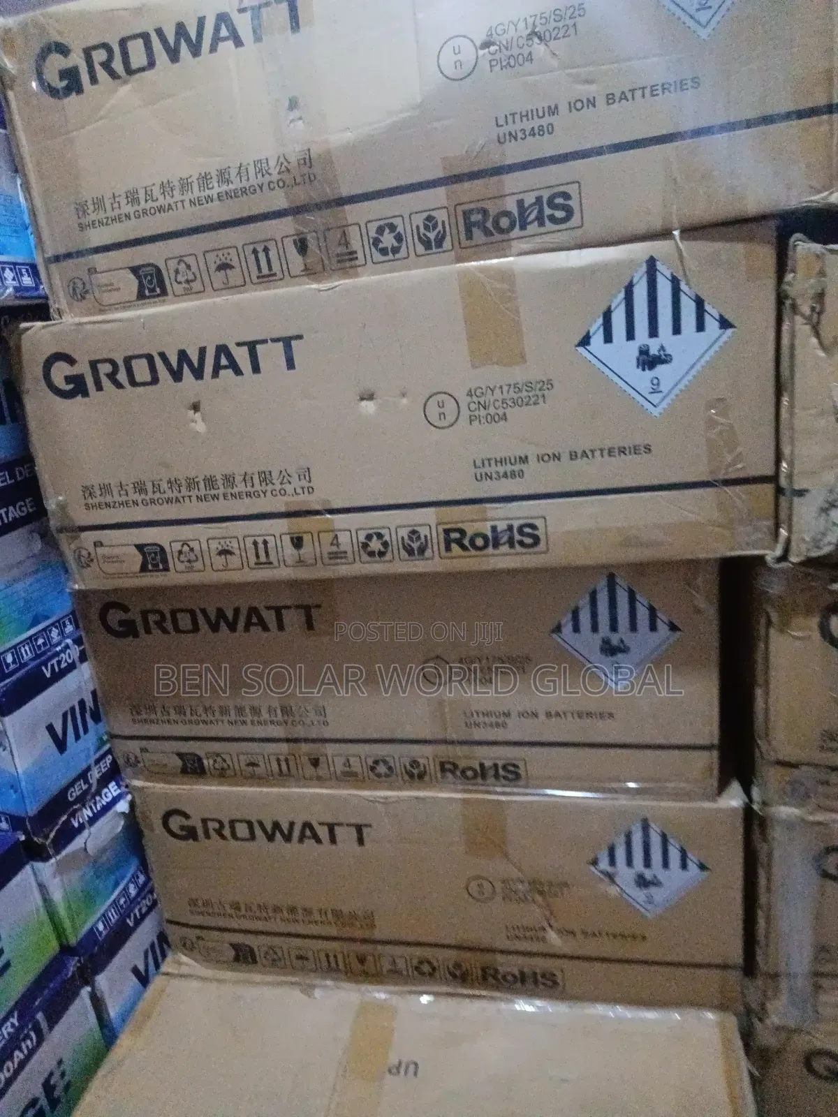 16kwh Growatt Solar Lithium Battery 51.2v