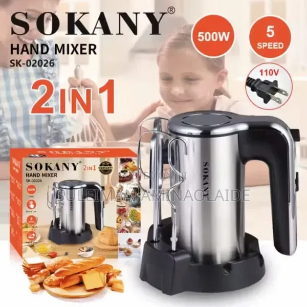 Sokany Hand Mixer 2 In1