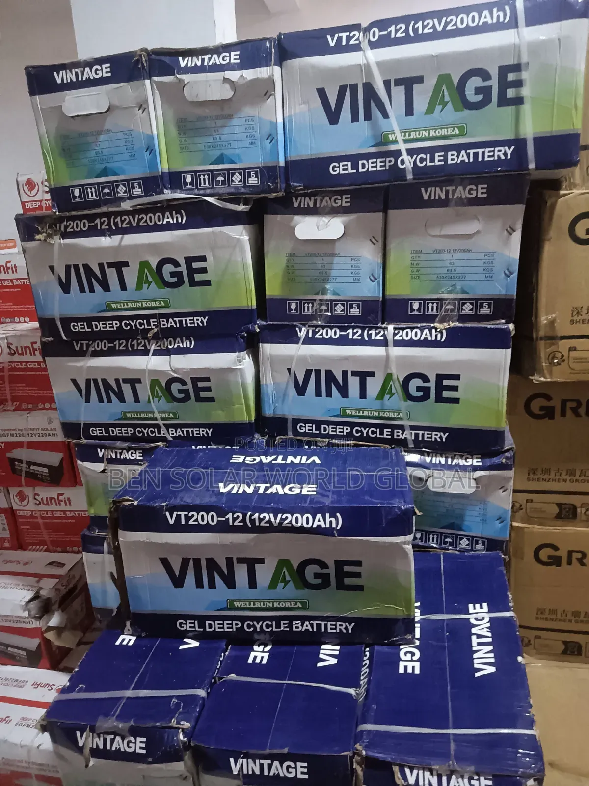 200ah Tintage Deep Cycle Solar Battery 12v