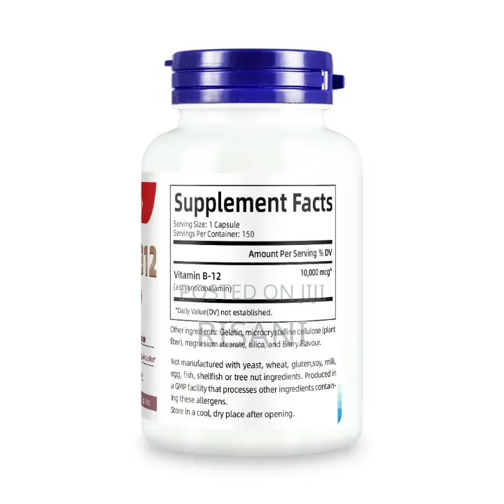 Vitamin B12 10000mcg 150 Capsules