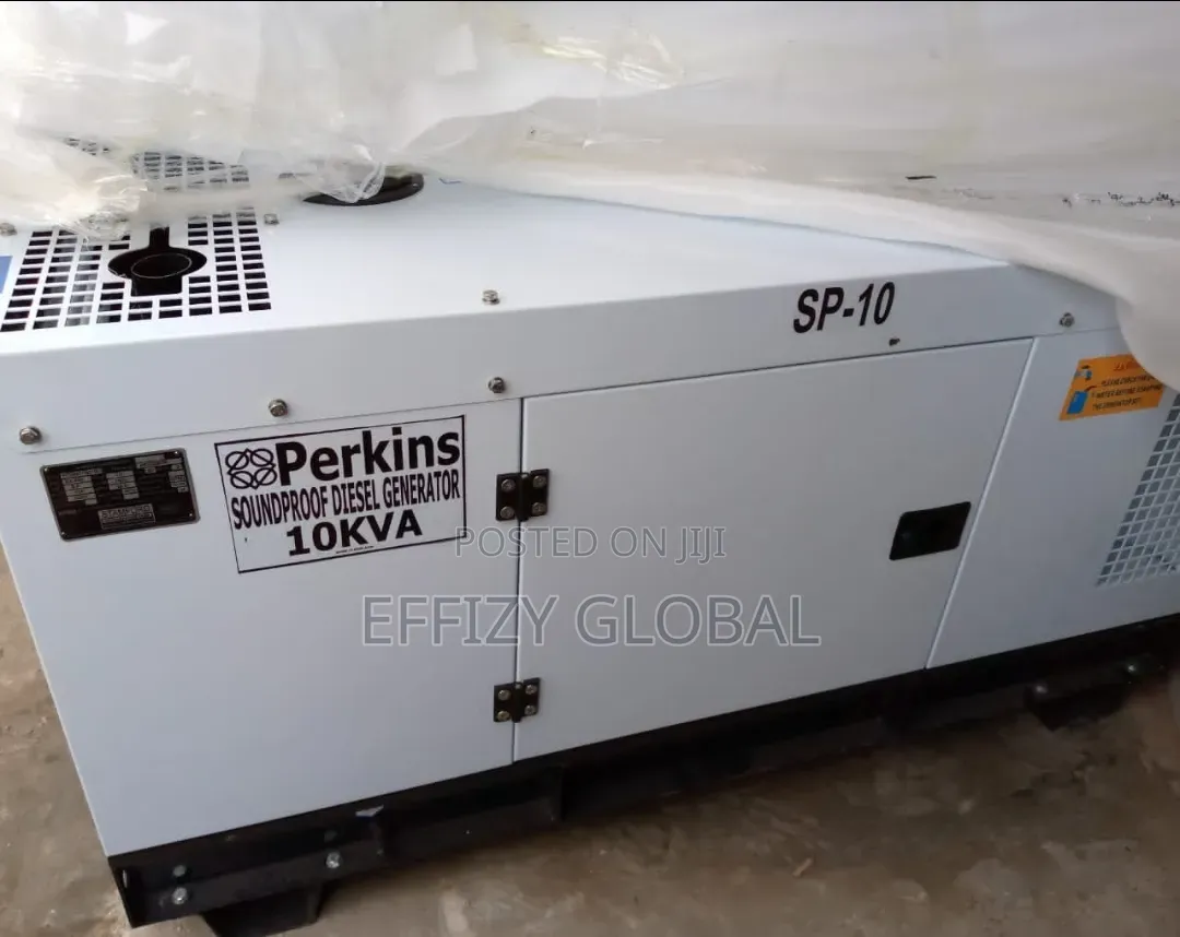 Brand New 10kva Perkins Soundproof Diesel Generator (England)