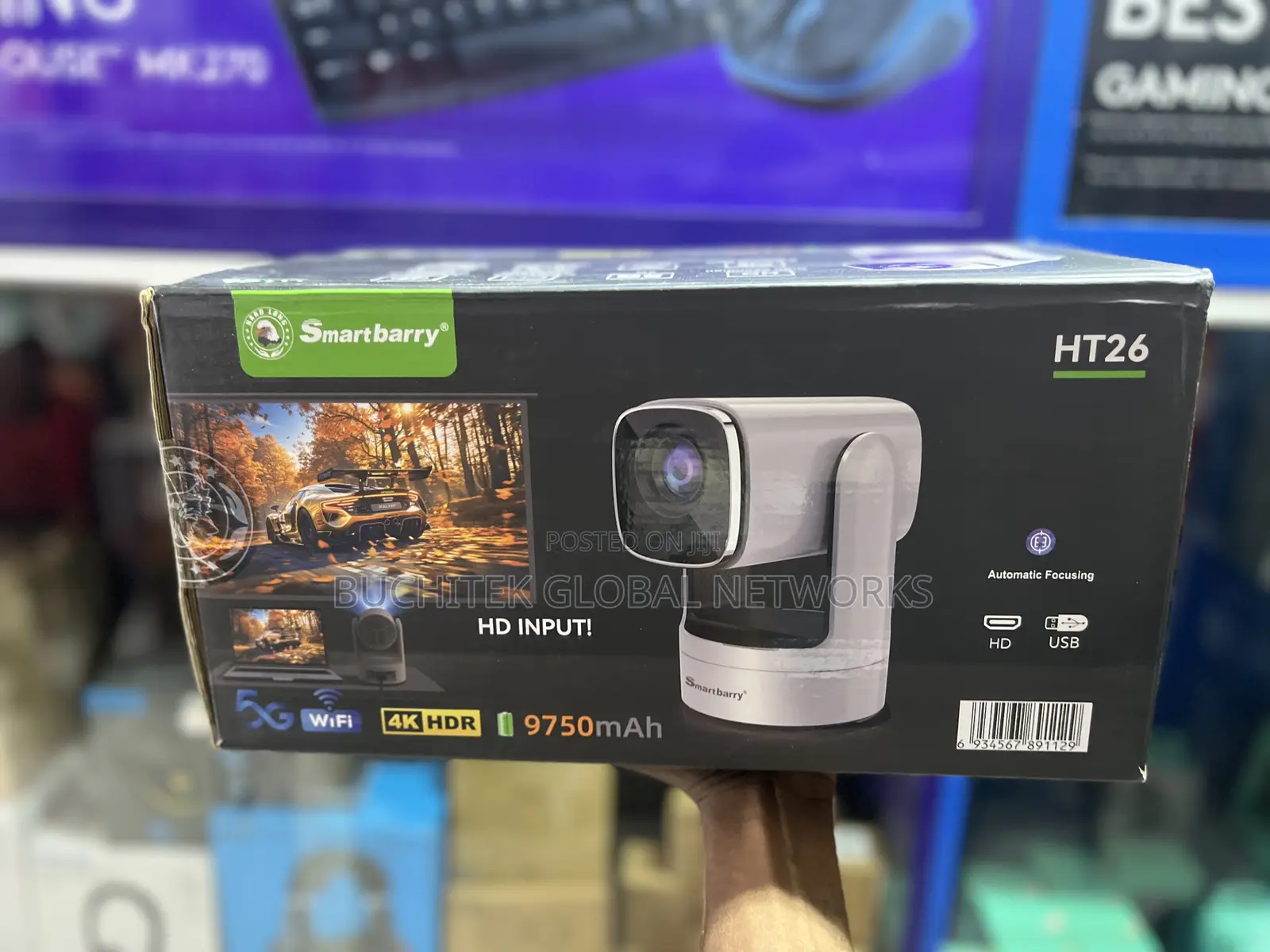 Smartbarry Ht26 Portable 4 Android Portable Smart Projector.