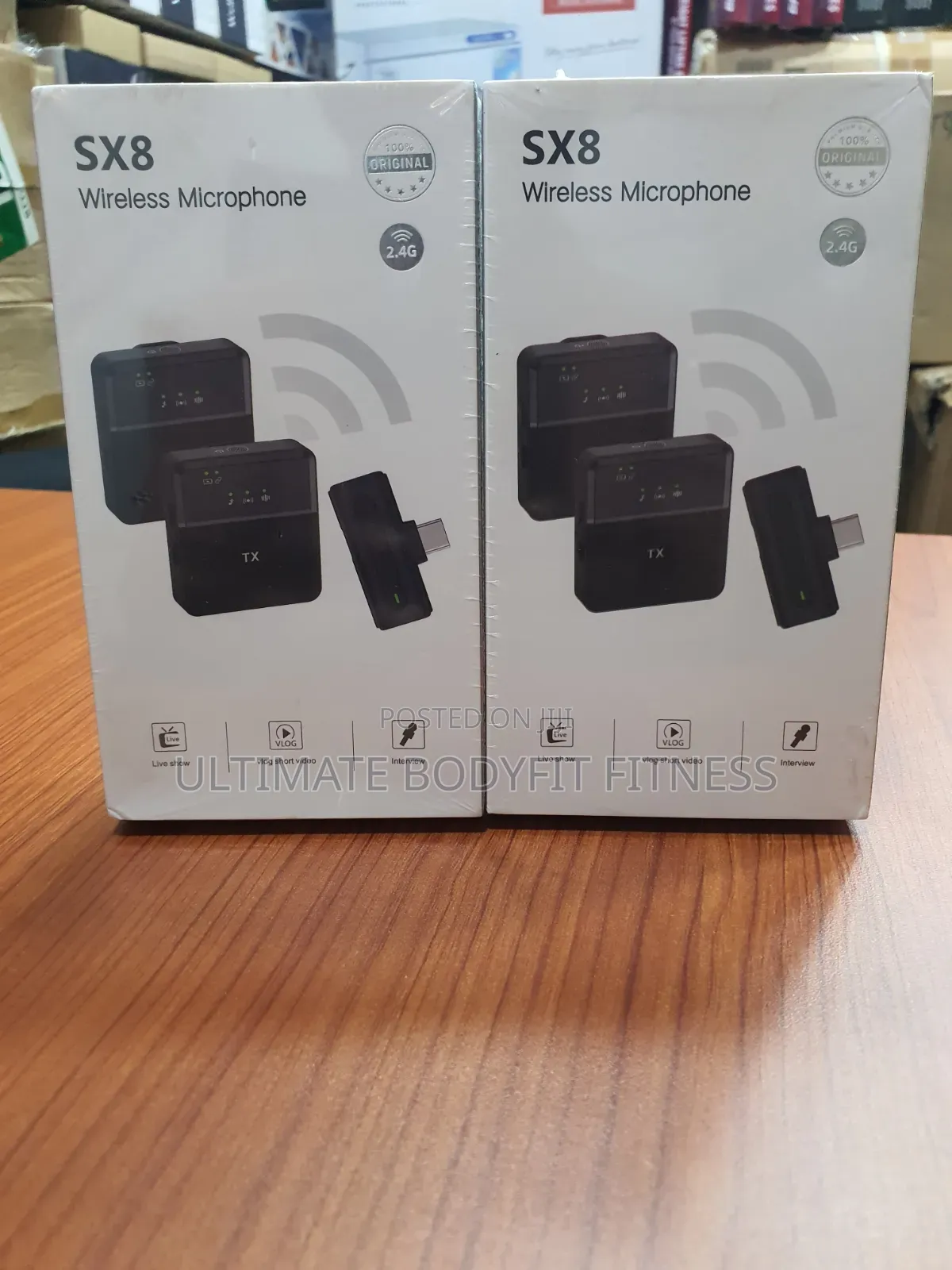 Brand New Sx8 Wireless Dual Noise Cancellations Microphone