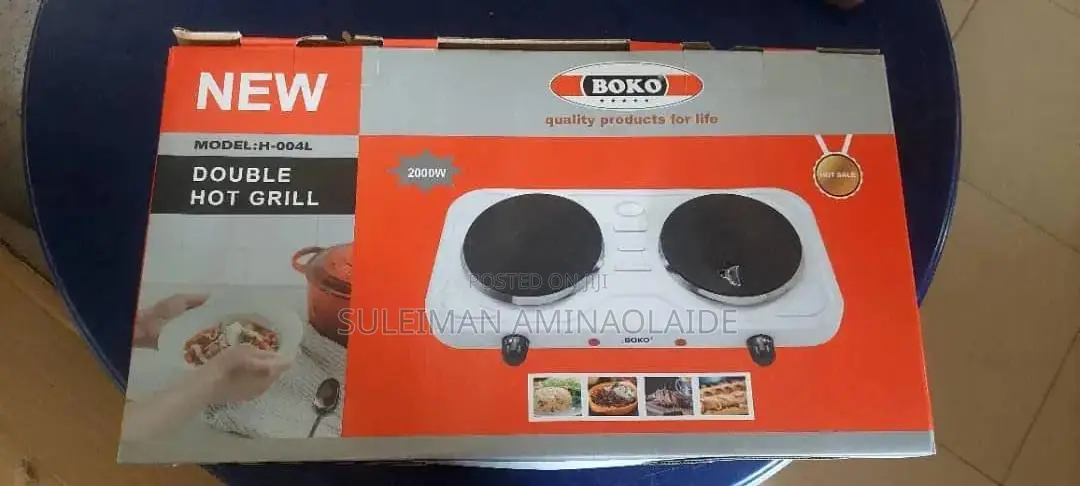 Double Hot Plate With Grill