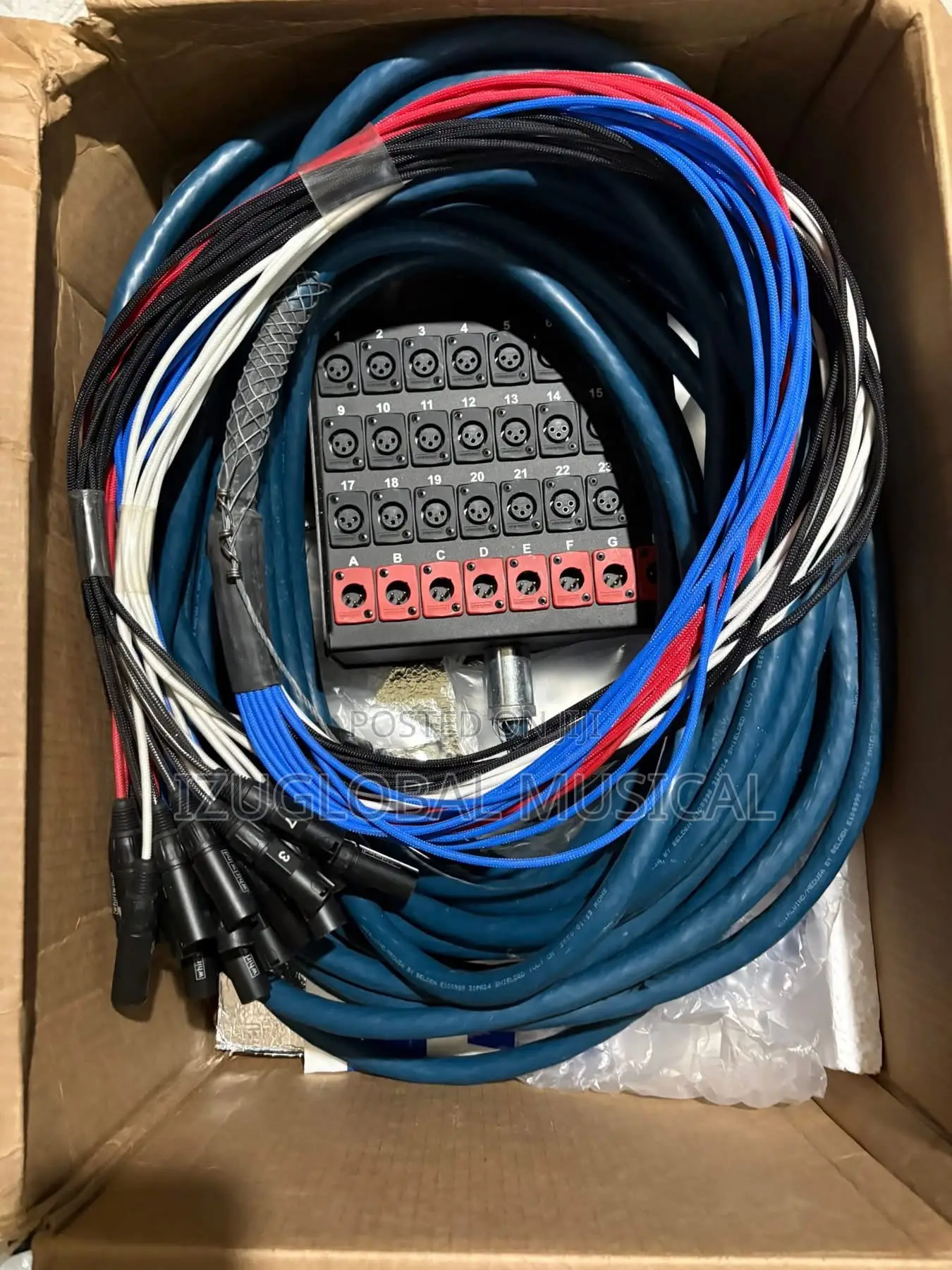 Snake Cable 24 by 8 Channel 50m Audio Link