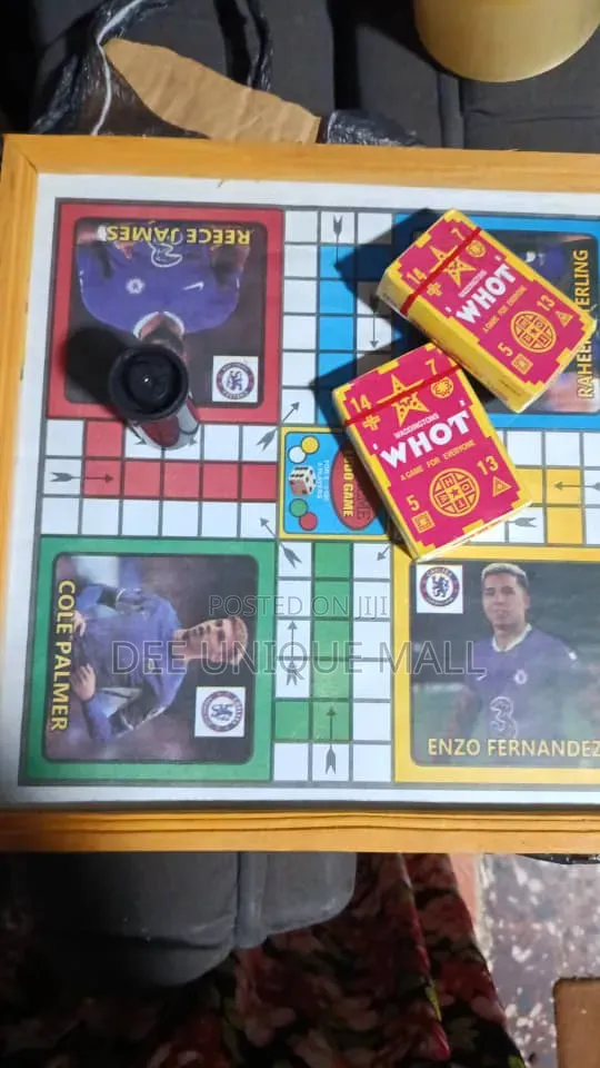 Wooden Ludo and Two Whot Cards