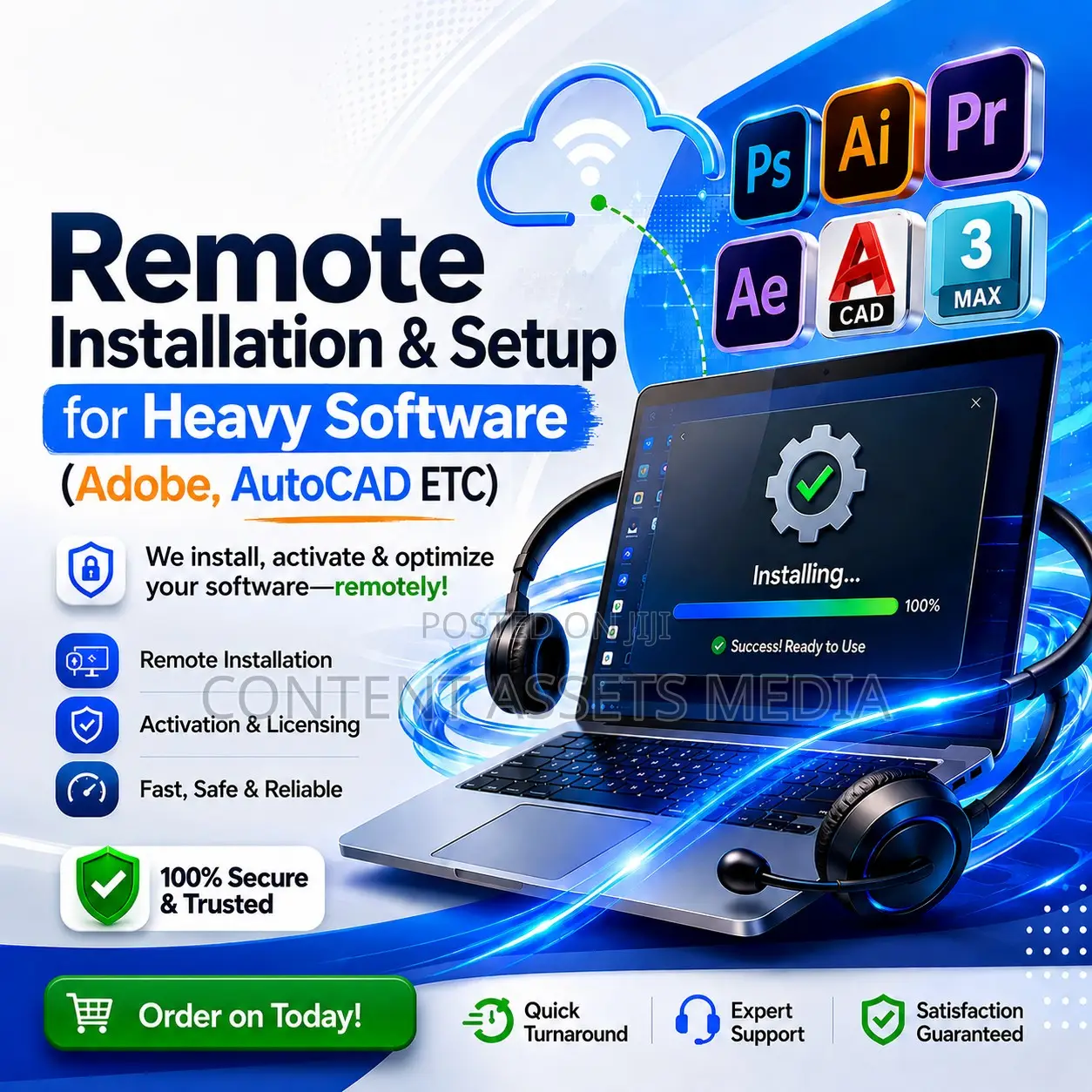 Remote Installation Setup for Heavy Software (Adobe, Autocad Etc)