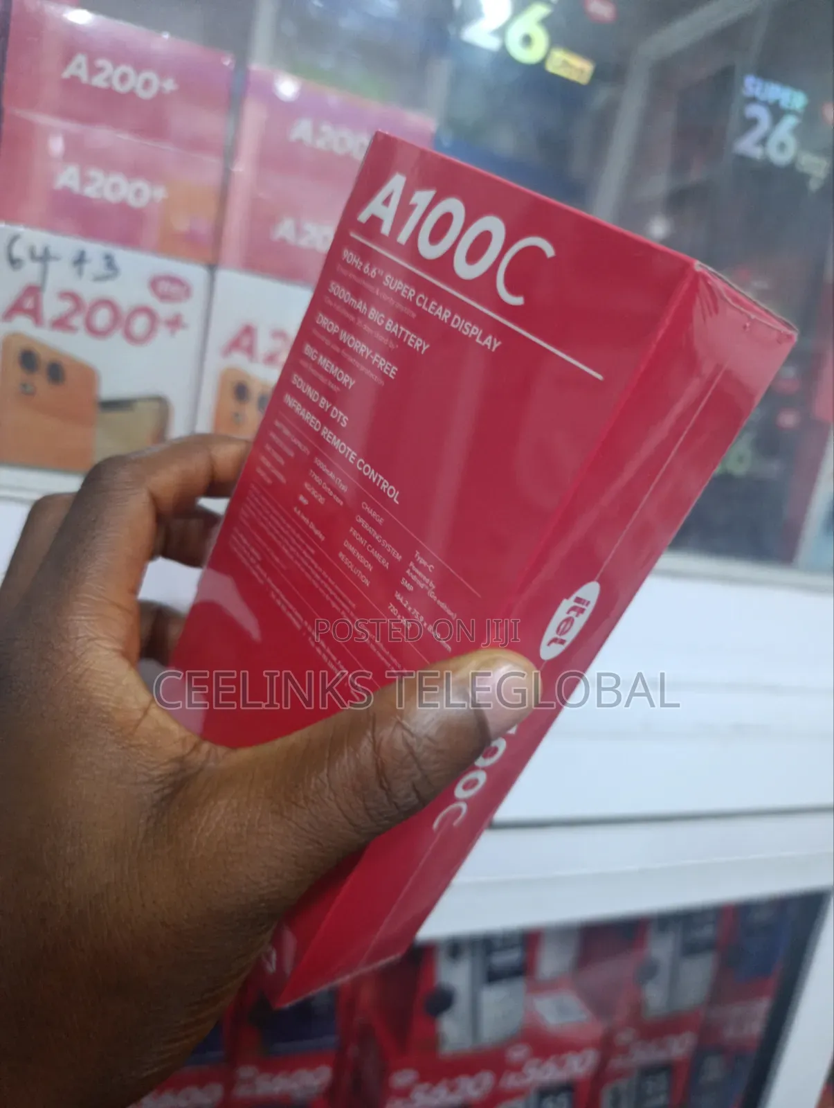 New Itel A100C 128 GB Black