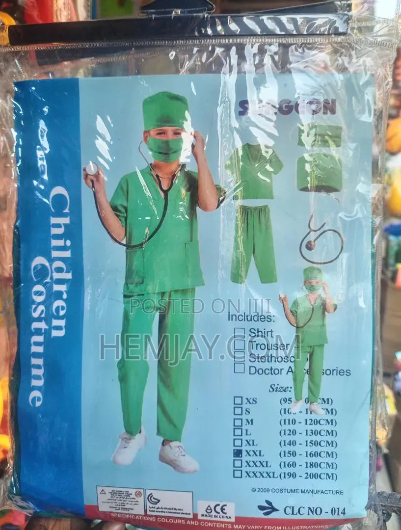 Kids Surgeon Constume for Career Day (Available for All Ages)