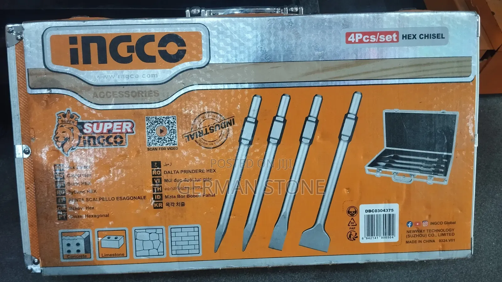 Kit 4pz Scalpelli Con Valigetta