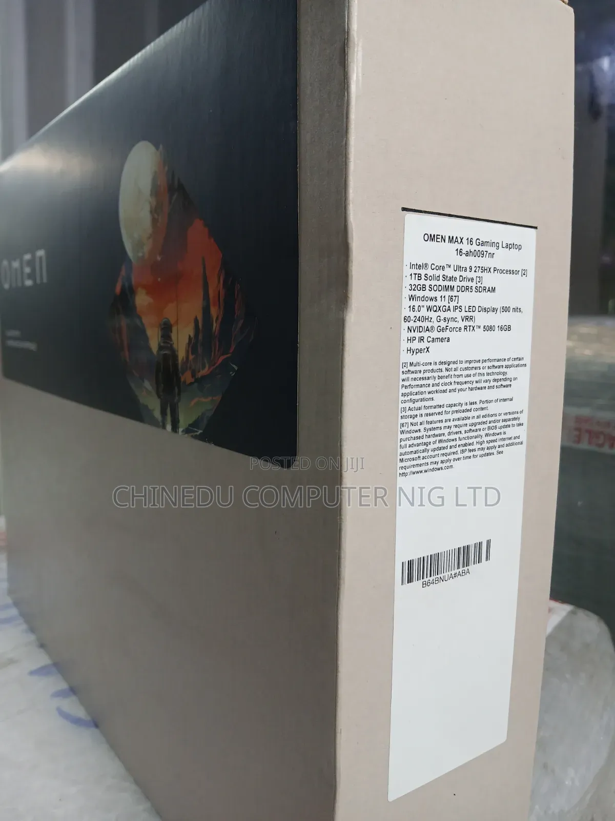 New Laptop HP Omen Max 16 32GB Intel Core Ultra 9 SSD 1T
