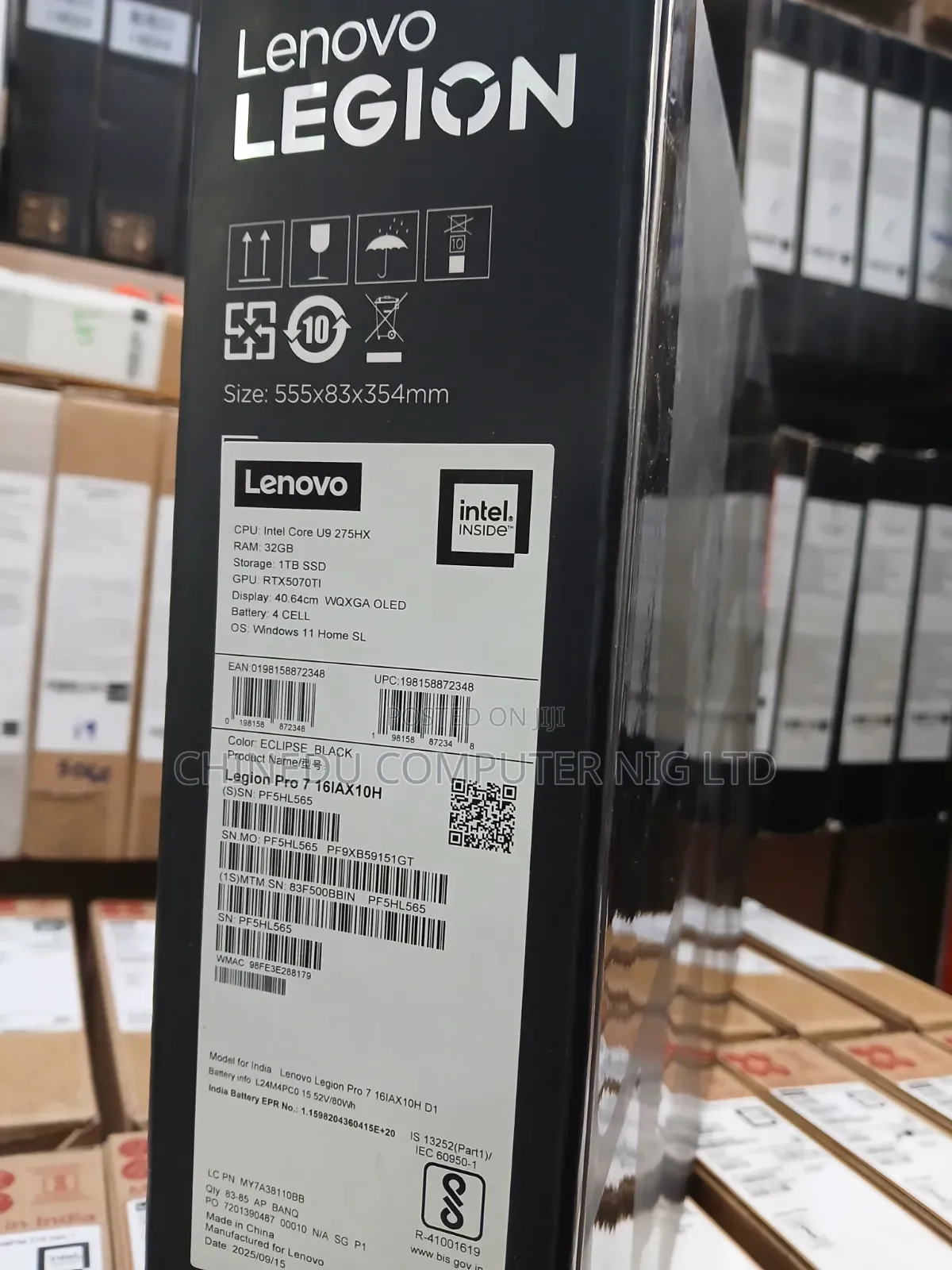 New Laptop Lenovo Legion 7 32GB Intel Core Ultra 9 SSD 1T