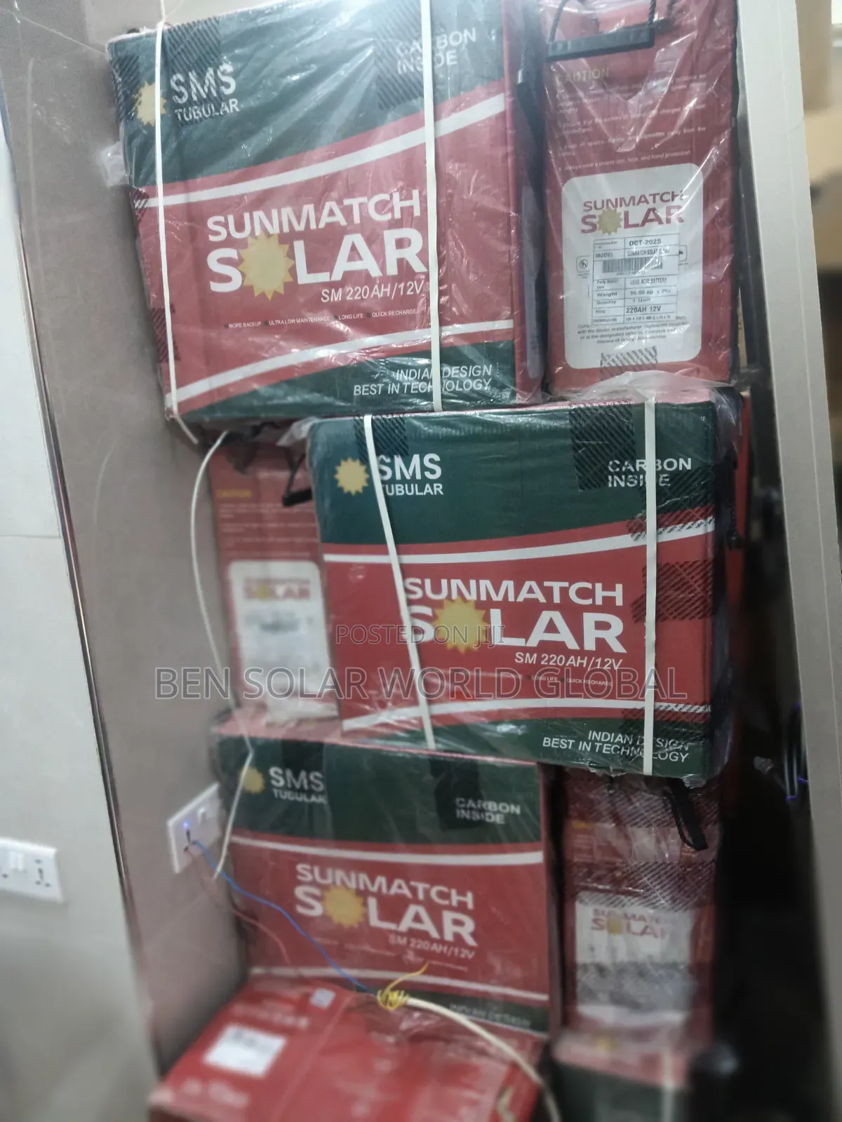 220ah SMS Tubular Solar Battery 12v