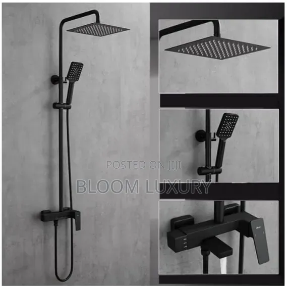 Matte Black Luxury Shower