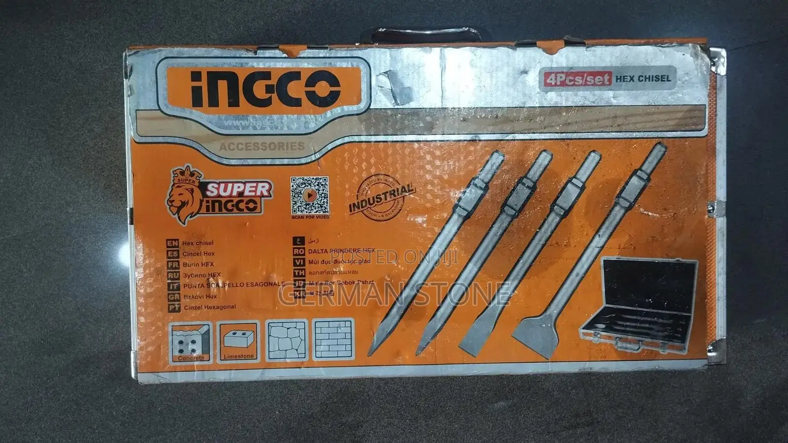 Kit 4pz Scalpelli Con Valigetta