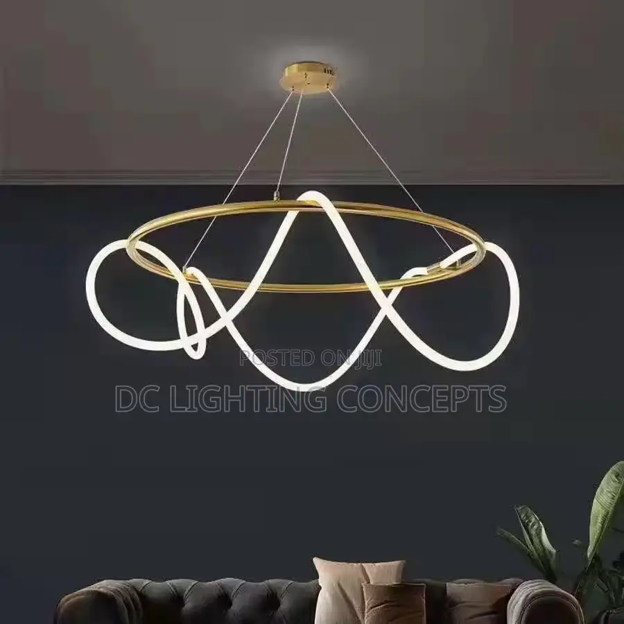 Modern Luxury Round Silicone Tube Pendant Chandelier