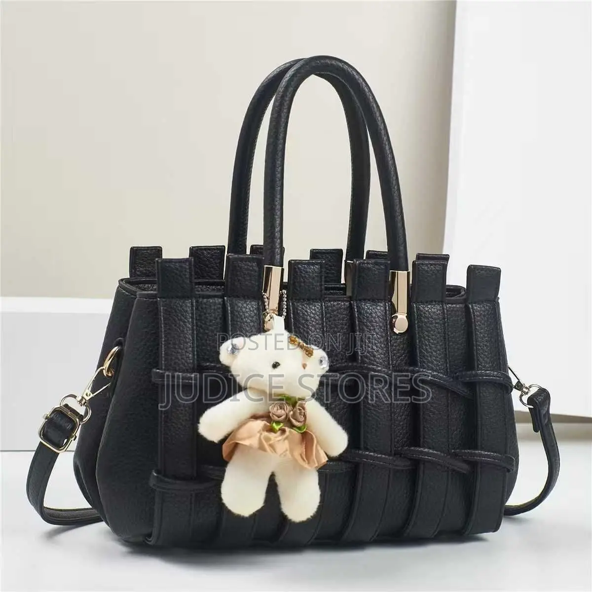 Hand Woven Women Bag With Bag Charm