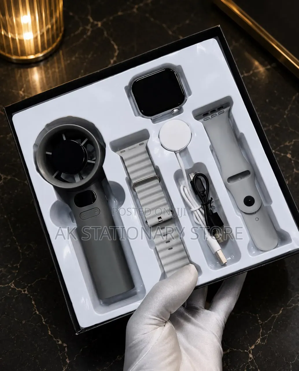 Ultra 4 Smartwatch With Smart Fan 30 Portable Cooling Fan