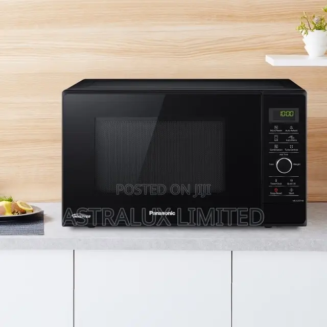 Panasonic Nn-Gd37hbk 1000w Inverter Microwave Quartz Grill, 23l