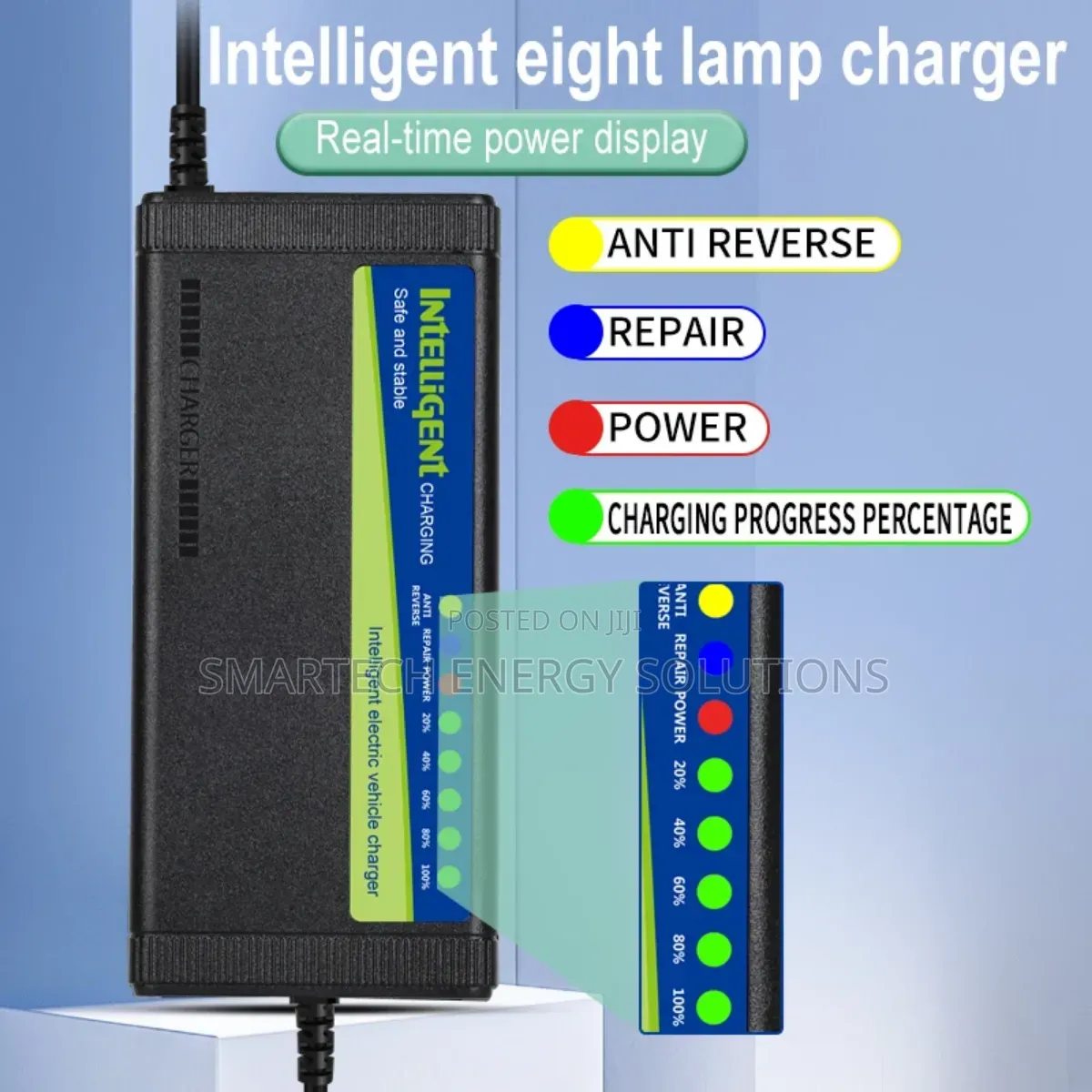 48v 6a Lithium Smart Battery Charger (8lamp Display) For Electric Cars