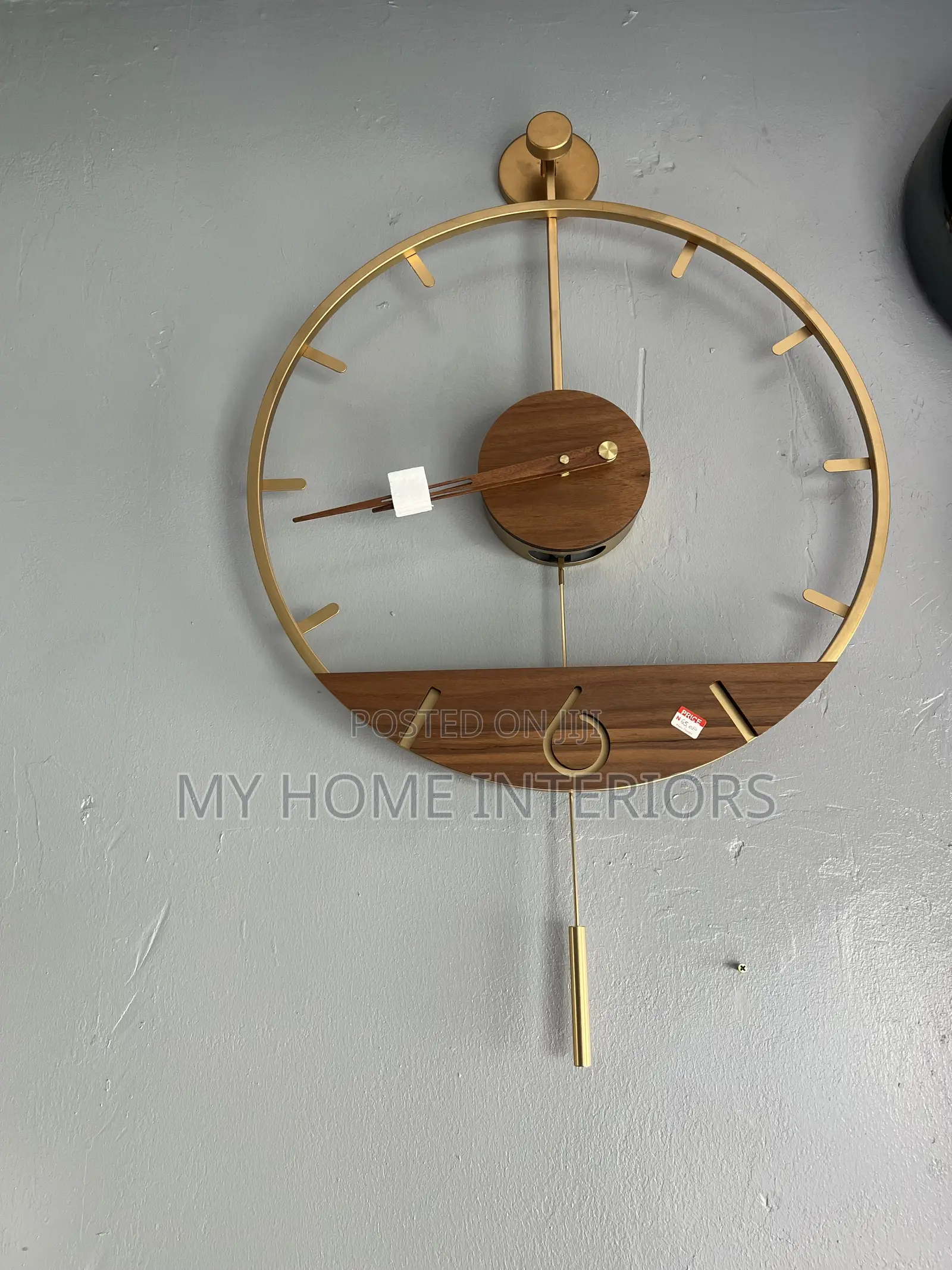 Gold Metal Premium Wallclock