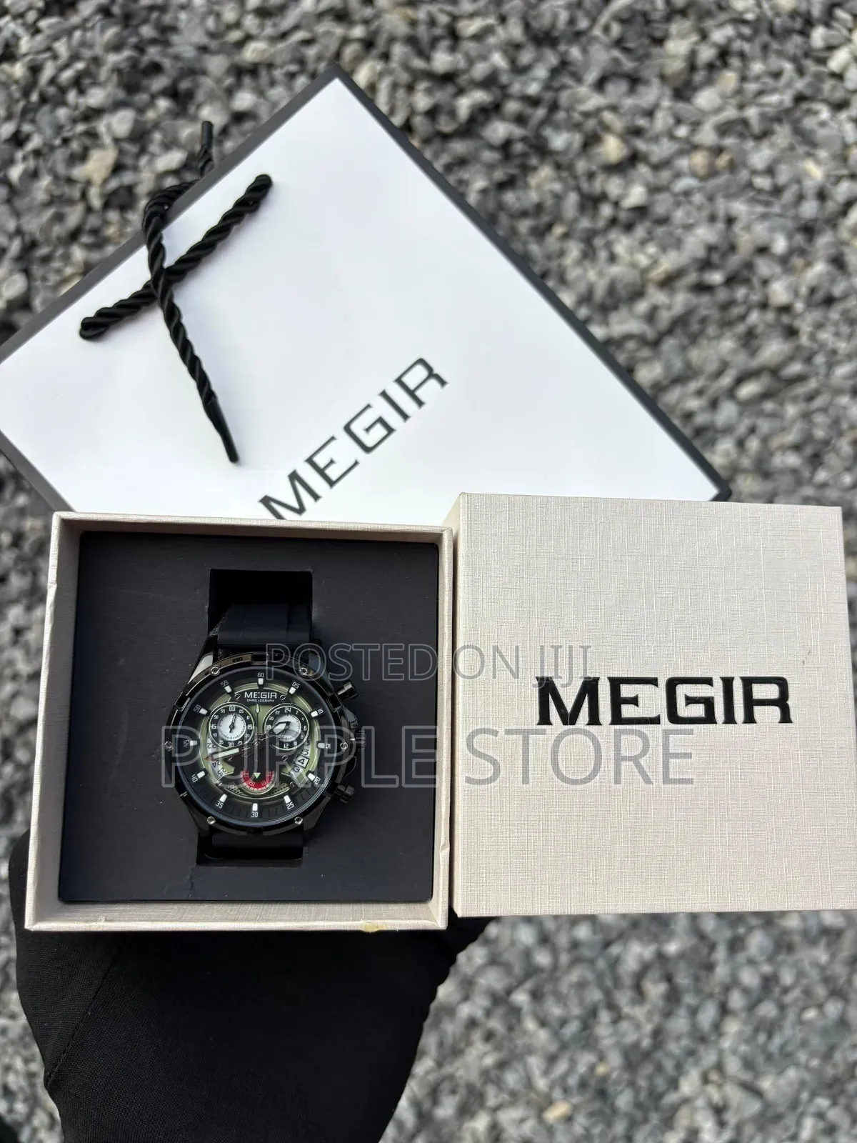 Megir Chronograph Silicone Strap Quality Watches