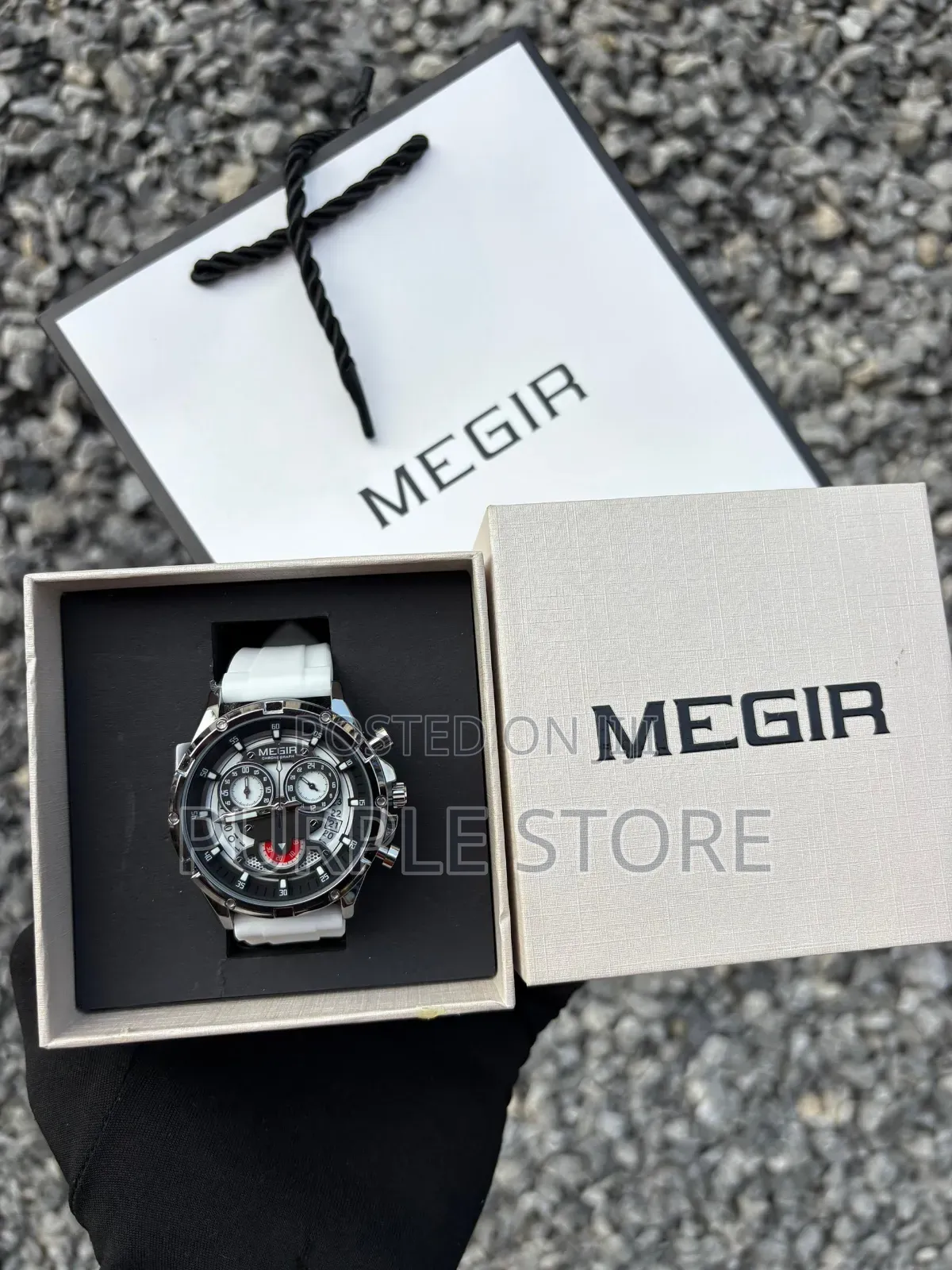 Megir Chronograph Silicone Strap Quality Watches