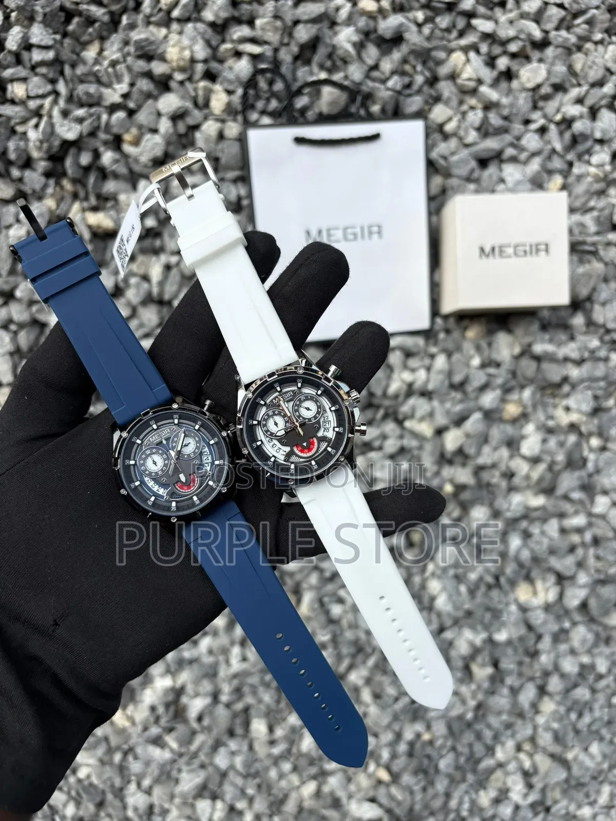 Megir Chronograph Silicone Strap Quality Watches