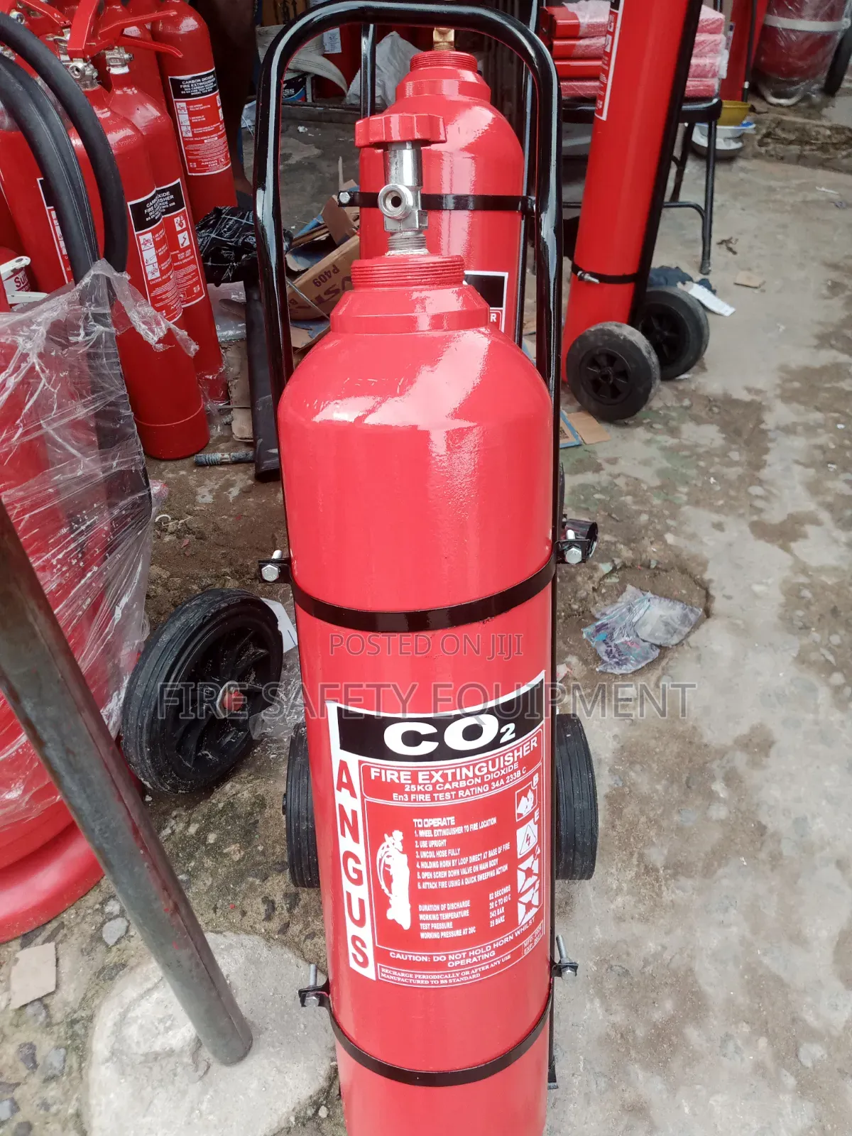 25kg C02 Fire Extinguisher Use For Firefighting
