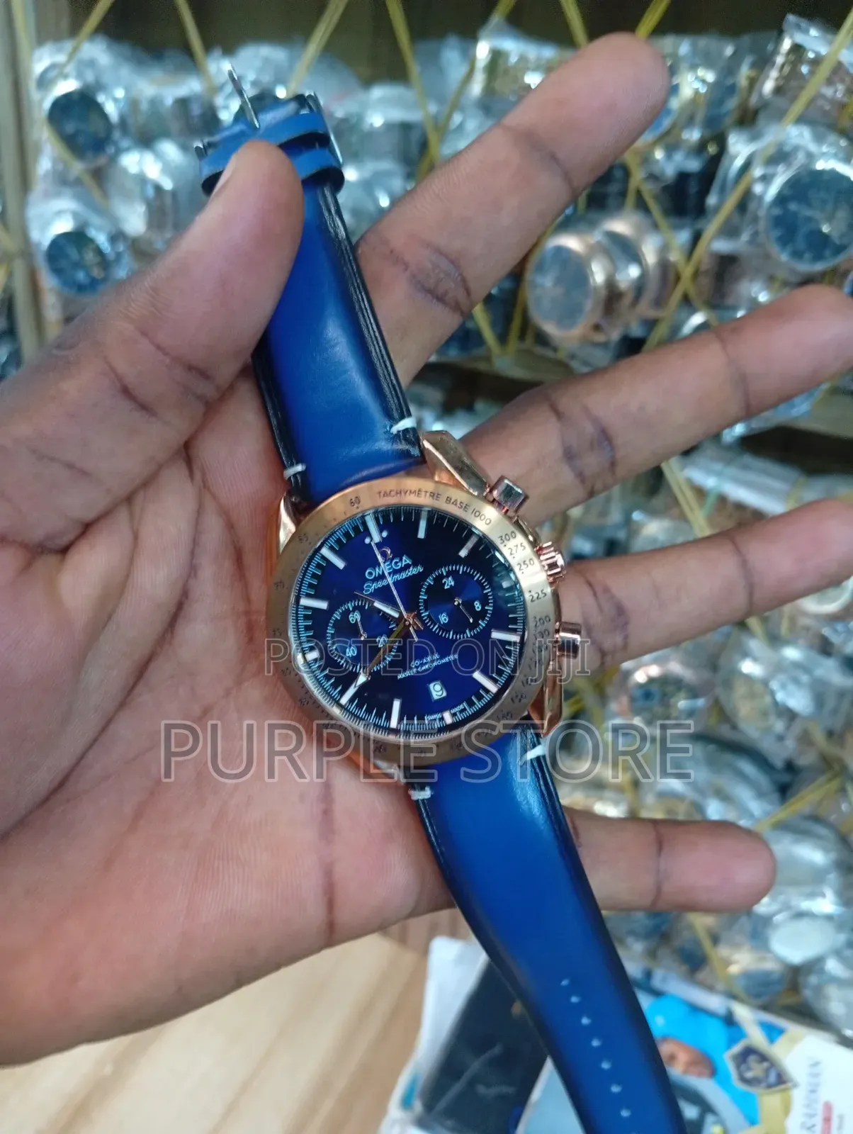 Omega Solid Quality Leather Chronograph