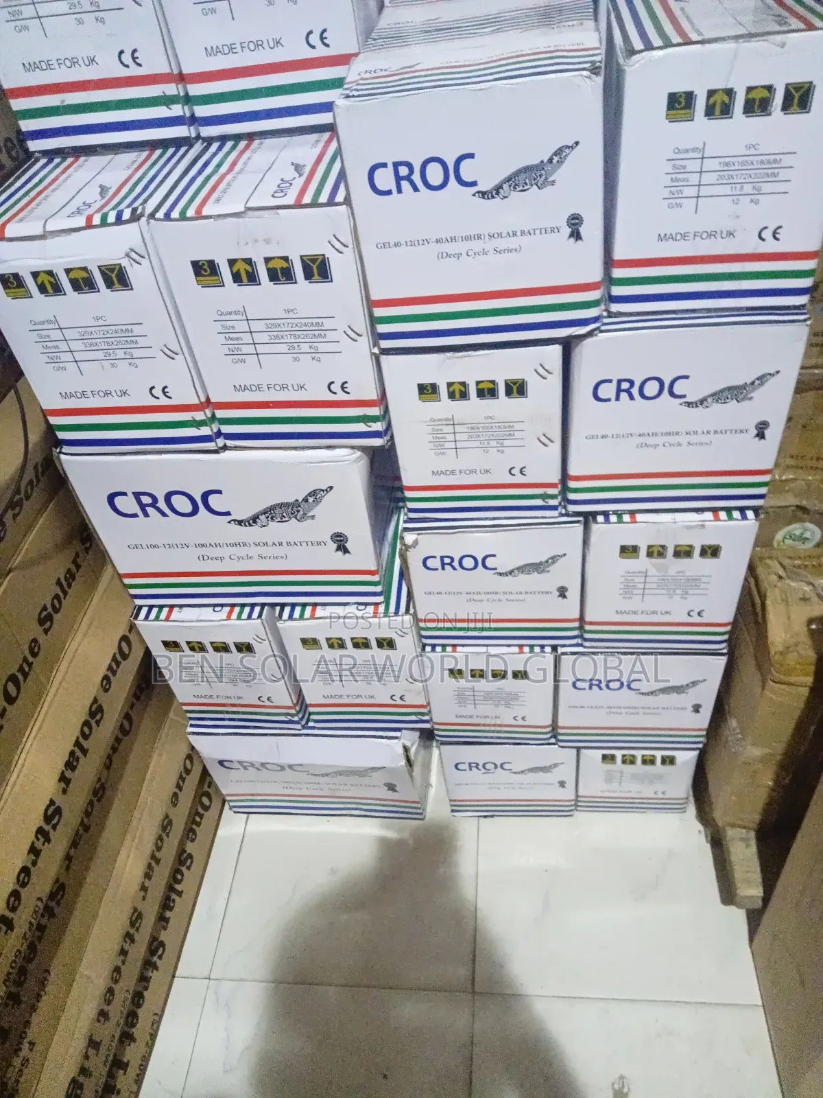 40ah Croc Deep Cycle Solar Battery 12v